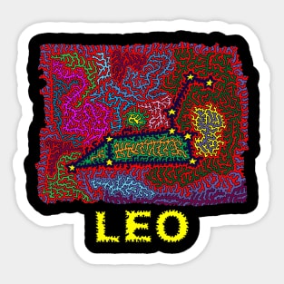 Constellation Leo Sticker